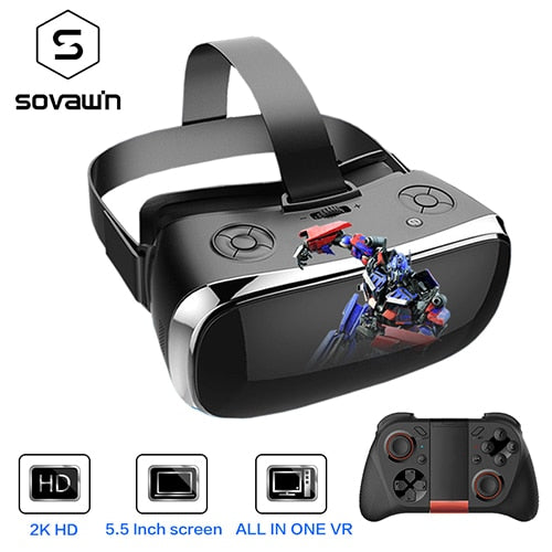 Sovawin Virtual Reality All In One VR Headset 3D Glasses With VR Controller